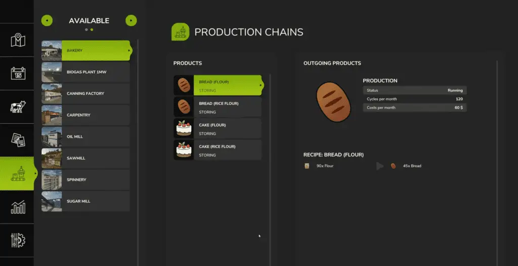 Production Chains in Farming Simulator 25